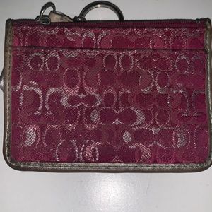 Coach keychain wallet